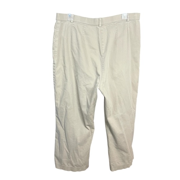 NORTHERN REFLECTIONS Beige Women Pants 34x33 Wideleg Zip Up Pocket Plus Size - Picture 2 of 6